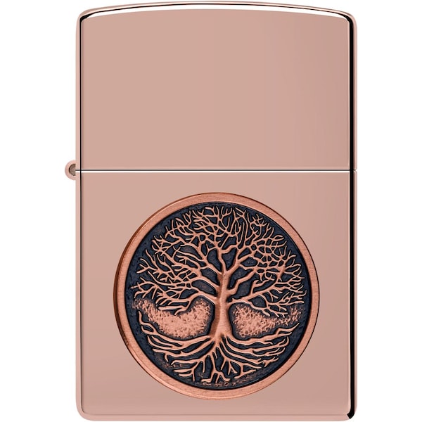 Zippo 2024 Zippo Tree Of Life Emblem Design, Rose Gold ZIP-49638 - main